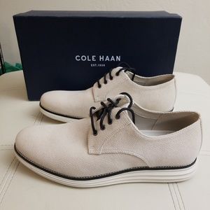 Cole Haan Grand OS Ivory Tweed Oxfords